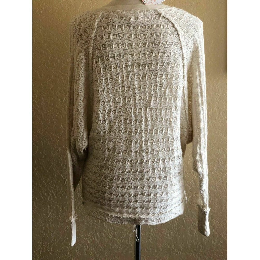 Free people Women's Thien’s Hacci Sweater Top - Picture 7 of 9